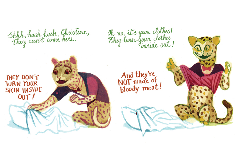 Illustration for article titled D&Q exclusive: Panther puts a chilling twist on a little girl’s imaginary friend
